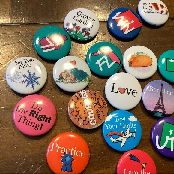 Colorful Pinback Button Set - Picture 2 of 9